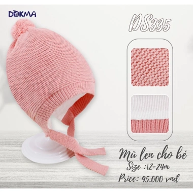 Mũ Len Lông Cừu Đáng Yêu Mùa Thu Đông cho Bé Dokma DS339/DS335 Giá 109k