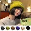 Mũ Len Nữ Hàn Quốc Trùm Tai Beanie Thời Trang, Giữ Ấm, Giá Ưu Đãi 43.869₫