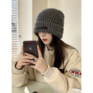 Mũ Len Nữ Hàn Quốc Trùm Tai Beanie Thời Trang, Giữ Ấm, Giá Ưu Đãi 43.869₫ 3