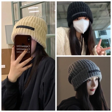 Mũ Len Nữ Hàn Quốc Trùm Tai Beanie Thời Trang, Giữ Ấm, Giá Ưu Đãi 43.869₫ 4