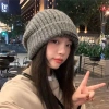 Mũ Len Nữ Hàn Quốc Trùm Tai Beanie Thời Trang, Giữ Ấm, Giá Ưu Đãi 43.869₫ 9