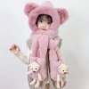 Mũ Lông Gấu + Khăn Quàng Cổ & Găng Tay Ấm Áp Cao Cấp cho Bé 4‑12 tuổi - Giá 117k 7