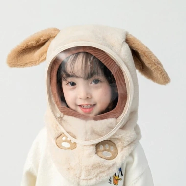 Mũ lông trùm đầu có kính chắn gió, chống bụi, kín cổ tháo rời - Tuyển sỉ 51.299đ cho bé yêu 10