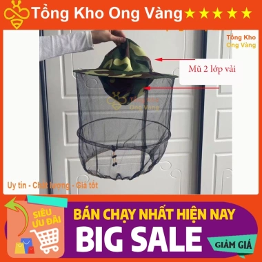 Mũ lưới đa năng nuôi ong, chống côn trùng, câu cá, đi rừng - Giá chỉ 30.000₫ 3