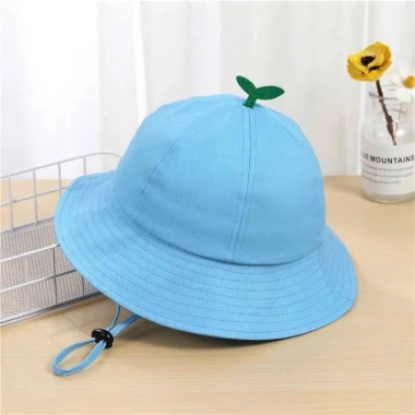 Mũ mầm nón bucket rộng vành chống nắng bé, quai đeo chống gió 0‑5 tuổi, 99.000đ