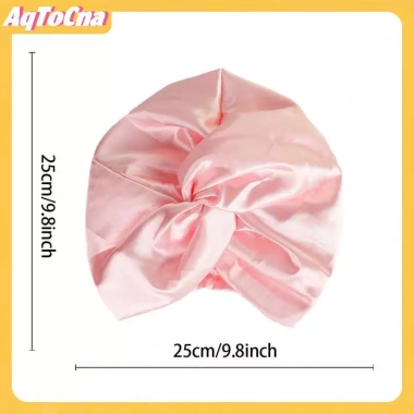 Mũ ngủ satin nữ AqToCna 2 lớp chặt chắn, chống thấm, bảo vệ tóc - 94.176₫