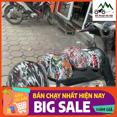 Mũ ngựa sò tem nhúng cao cấp - bảo hiểm thời trang nửa đầu, đẳng cấp, giảm 16% 3