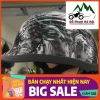 Mũ ngựa sò tem nhúng cao cấp - bảo hiểm thời trang nửa đầu, đẳng cấp, giảm 16% 8