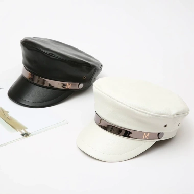 Mũ nồi da MARY beret thùy thủ họa tiết thời trang phong cách Hàn Quốc chỉ 169.000đ