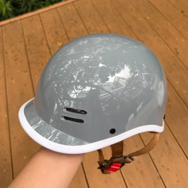 Mũ Nón Bảo Hiểm Nửa Đầu Dáng Cá Heo Giảm Giá 43.500₫ - Bảo Vệ An Toàn, Thời Trang 3