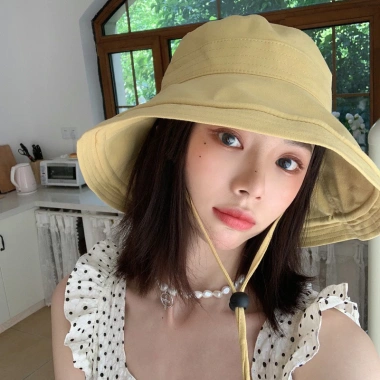 Mũ nón bucket vành rộng quai đeo che nắng mùa hè cho nữ MU08 - Giá 88.000 VND