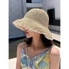 Mũ nón cói nữ đi biển móc tay thủ công ren, phong cách retro xinh xắn - Giá 75.000 8