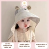 Mũ Nón Rộng Vành Chống Nắng UV Cho Bé Lưới Thoáng Khí Bảo Vệ Đầu An Toàn