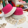 Mũ Nón Tai Bèo Tím Phối Kem Bé Đi Học Sỉ Nhận In Logo - Bucket Vải Kaki Cotton 30.400₫ 2