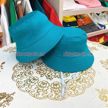Mũ Nón Tai Bèo Tím Phối Kem Bé Đi Học Sỉ Nhận In Logo - Bucket Vải Kaki Cotton 30.400₫ 4