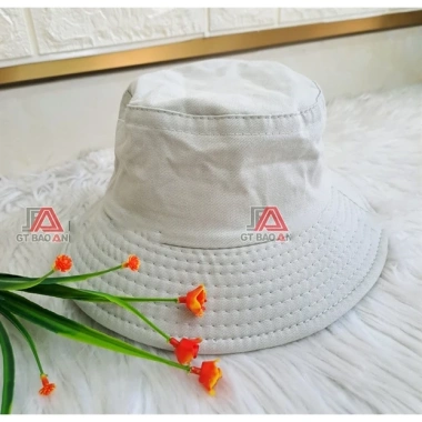 Mũ Nón Tai Bèo Tím Phối Kem Bé Đi Học Sỉ Nhận In Logo - Bucket Vải Kaki Cotton 30.400₫ 7