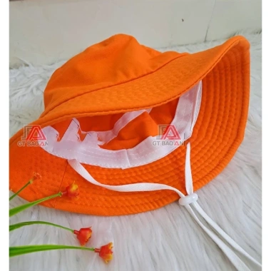 Mũ Nón Tai Bèo Tím Phối Kem Bé Đi Học Sỉ Nhận In Logo - Bucket Vải Kaki Cotton 30.400₫ 8