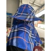 Mũ nón trùm đầu chống nắng UV, khẩu trang 2 lớp bảo vệ, vành rộng, thiết kế kẻ vuông thời trang, phù hợp đi chơi ngoài trời - chỉ 70.000₫ 9