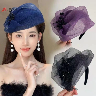 Mũ Nửa Nón Pháp Retro Jetting – Vòng Tóc Tiệc Băng Đô Thanh Lịch, Phụ Kiện Nữ Giá 44.500₫