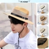 Mũ phớt nam vành rộng, nón cói vá lưới, dây rút điều chỉnh – chỉ 70.000₫