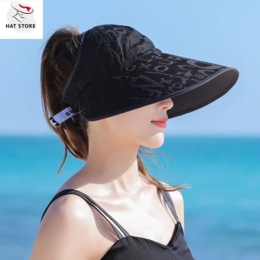 Mũ Rộng Vành Chống Nắng Tia UV Nón Đi Biển Chữ Phối Lưới Tinh Tế Sang Trọng - Giá Ưu Đãi 69.113₫ 3