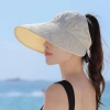 Mũ Rộng Vành Chống Nắng Tia UV Nón Đi Biển Chữ Phối Lưới Tinh Tế Sang Trọng - Giá Ưu Đãi 69.113₫ 10