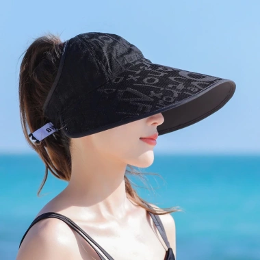 Mũ rộng vành thời trang mùa hè nữ, chống nắng, tia UV, vải thoáng khí, nón tai bèo - 73.000₫