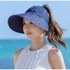 Mũ rộng vành thời trang mùa hè nữ, chống nắng, tia UV, vải thoáng khí, nón tai bèo - 73.000₫ 4