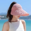 Mũ rộng vành thời trang mùa hè nữ, chống nắng, tia UV, vải thoáng khí, nón tai bèo - 73.000₫ 8