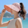 Mũ rộng vành thời trang mùa hè nữ, chống nắng, tia UV, vải thoáng khí, nón tai bèo - 73.000₫ 10