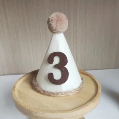 Mũ sinh nhật bé phong cách Hàn Quốc Handmade cute, phụ kiện trang trí sinh nhật 5