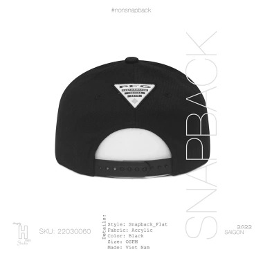 Mũ snapback nam đen cao cấp logo Columbia, free size, giá ưu đãi 200.000 VNĐ