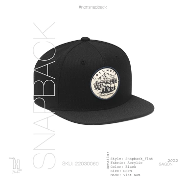 Mũ snapback nam đen cao cấp logo Columbia, free size, giá ưu đãi 200.000 VNĐ 5 Mũ snapback nam đen cao cấp logo Columbia, free size, giá ưu đãi 200.000 VNĐ 5