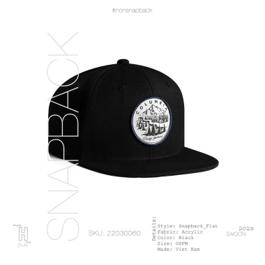 Mũ Snapback Nam Đen Cao Cấp, Tiêu Chuẩn Xuất Khẩu, Khóa Gài Bấm, Free Size 200k 5 Mũ Snapback Nam Đen Cao Cấp, Tiêu Chuẩn Xuất Khẩu, Khóa Gài Bấm, Free Size 200k 5