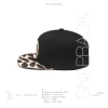 Mũ snapback nam đen vải hoa văn cao cấp chuẩn xuất khẩu khóa gài bấm free size 200k 2