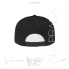 Mũ snapback nam đen vải hoa văn cao cấp chuẩn xuất khẩu khóa gài bấm free size 200k 3