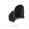 Mũ snapback nam đen vải hoa văn cao cấp chuẩn xuất khẩu khóa gài bấm free size 200k 6
