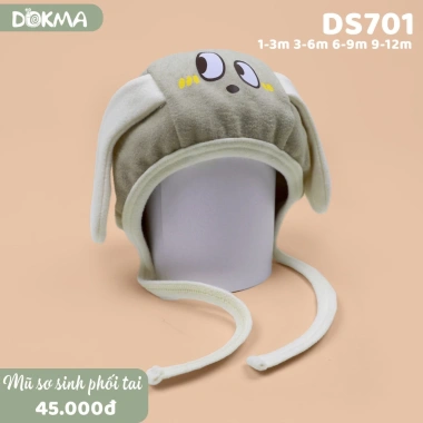 Mũ Sơ Sinh Phối Tai Dokma Đáng Yêu Cho Bé DS701 DS413 Giá Ưu Đãi 45.000₫