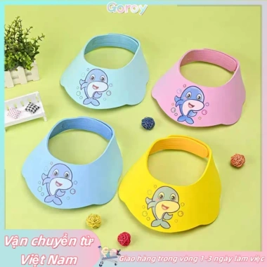 Mũ tắm chống thấm nước cho bé - Tấm chắn rửa tóc bảo vệ tai, phù hợp trẻ sơ sinh, giảm 23%
