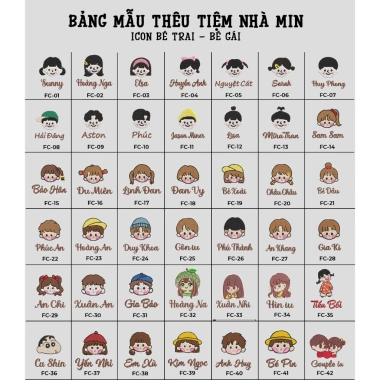Mũ Thêu Tên Bé 2-4 tuổi - Mũ Mầm Unisex Thêu Tên Cá Nhân Giá 75.000 - Tiệm Nhà Min 5 Mũ Thêu Tên Bé 2-4 tuổi - Mũ Mầm Unisex Thêu Tên Cá Nhân Giá 75.000 - Tiệm Nhà Min 5