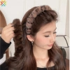 Mũ tóc Retro Da Báo In Răng Sang Trọng, Băng Đô Sóng Chống Trơn Trượt, Đa Năng Hàng Ngày - Giá chỉ 33.058 VND