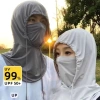 Mũ Trùm Đầu Khẩu Trang Chống Nắng Vải Thun Lạnh - Che Kín Mặt Bảo Vệ Cổ 45k 5
