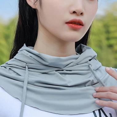 Mũ Trùm Đầu & Khẩu Trang Nam Nữ - Nón Che Nắng UV Dây Rút Kiểu Ninja, 37.600₫