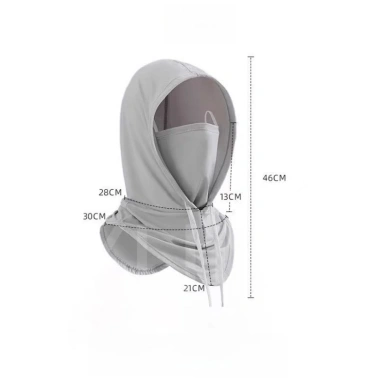 Mũ Trùm Đầu & Khẩu Trang Nam Nữ - Nón Che Nắng UV Dây Rút Kiểu Ninja, 37.600₫