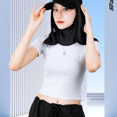 Mũ trùm đầu lưỡi trai, khẩu trang chống nắng, vải thoáng mát F3/F4 - Dã ngoại 9
