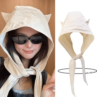Mũ Trùm Đầu Tai Mèo Life Plus MCN03 Chống Nắng Thoáng Khí, Khăn Trùm Đầu Đi Biển Đi Chơi - Giá chỉ 65.000 VNĐ 10 Mũ Trùm Đầu Tai Mèo Life Plus MCN03 Chống Nắng Thoáng Khí, Khăn Trùm Đầu Đi Biển Đi Chơi - Giá chỉ 65.000 VNĐ 10