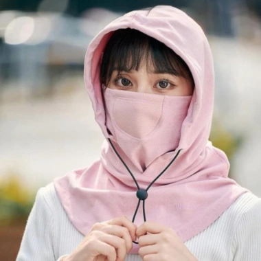 Mũ Trùm Đầu và Khẩu Trang Didooglt Nam Nữ - Nón Che Nắng Chống UV, Dây Rút, Giá 38.000₫ 6