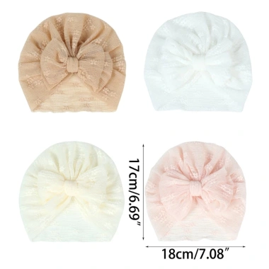 Mũ Turban Bé Sơ Sinh Nút Thắt Mềm Mại, Dễ Thương - Beanie Mầm Non Giá Ưu Đãi Giá chỉ 55.098đ 2