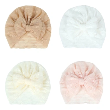 Mũ Turban Bé Sơ Sinh Nút Thắt Mềm Mại, Dễ Thương - Beanie Mầm Non Giá Ưu Đãi Giá chỉ 55.098đ 3