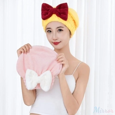 Mũ ủ tóc siêu thấm hút nơ to xinh – phụ kiện lau tóc, giá chỉ 20.389 VND (giảm từ 26.098)